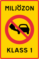 Vägmärke Klass 1